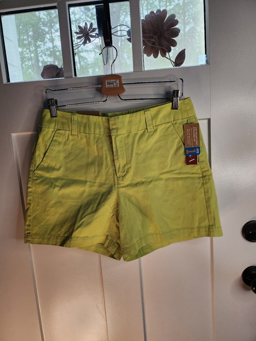 Merona Lime Green Women’s Flat Front Shorts